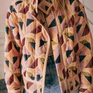 NWT Sézane Brandon Jacket in Patchwork Stella